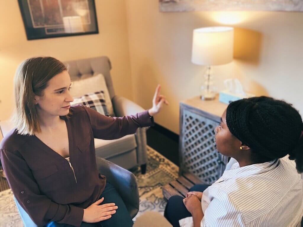 Woman getting EMDR Therapy
