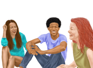 friends enjoying